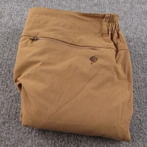 Duck Camp Pants Mens 2X Brown Nylon Stretch Hunting Hiking Fishing Outdoor‎